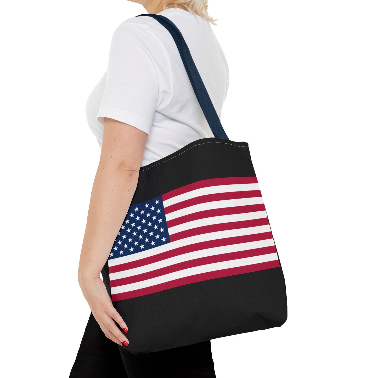 Princess Grace Patriotic Tote Bag USA Flag Design Ideal for Independence Day & Everyday Use