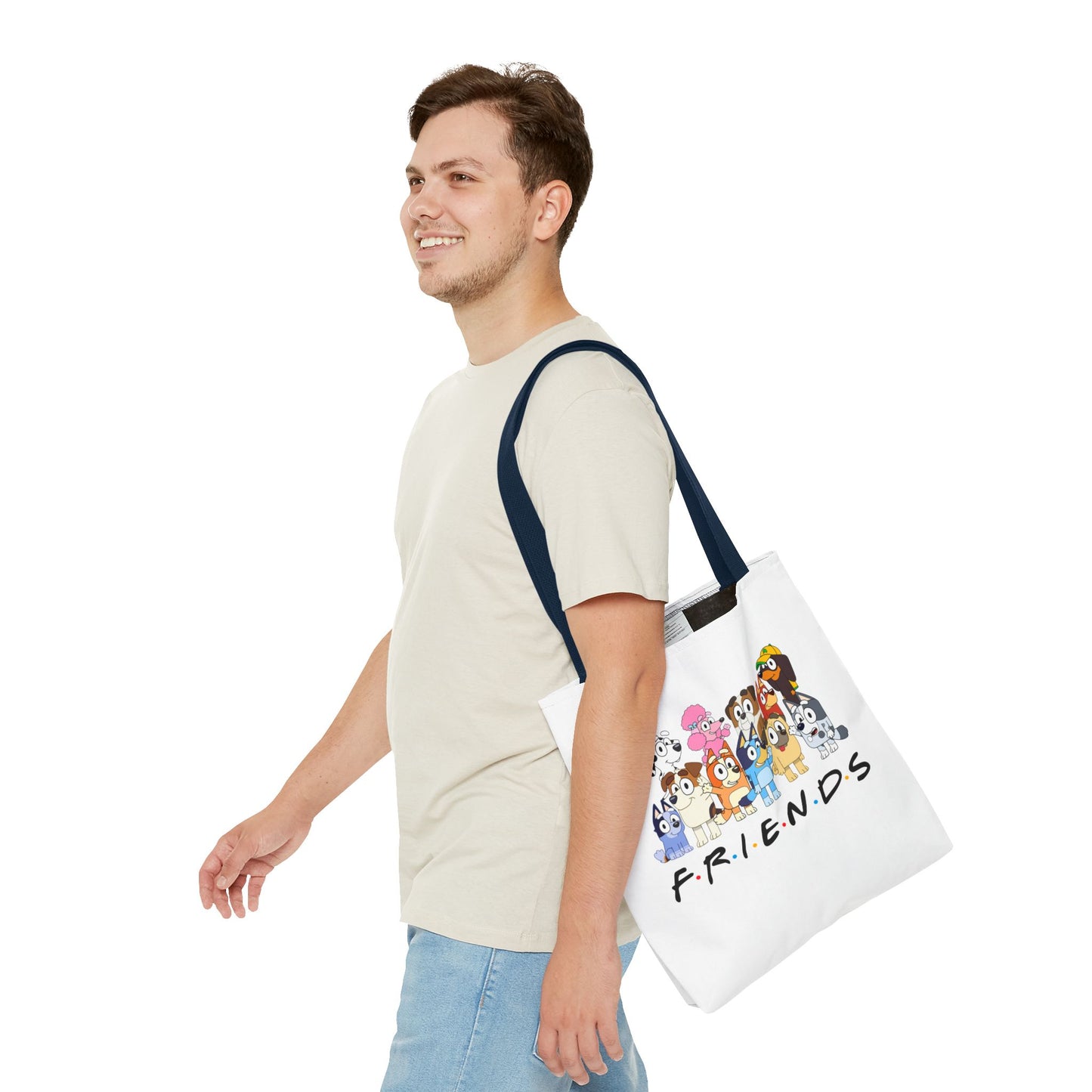 Princess Grace Cute Animal Friends Tote Bag Perfect for Dog Lovers & Friendship Gifts