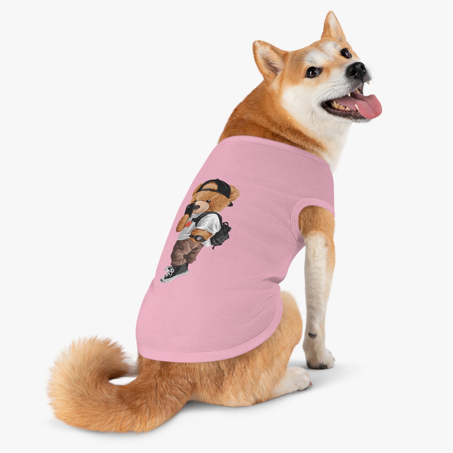 Princess CUTE Trendy Bear Graphic Pet Tank Top Stylish Outfit for Dogs and Cats