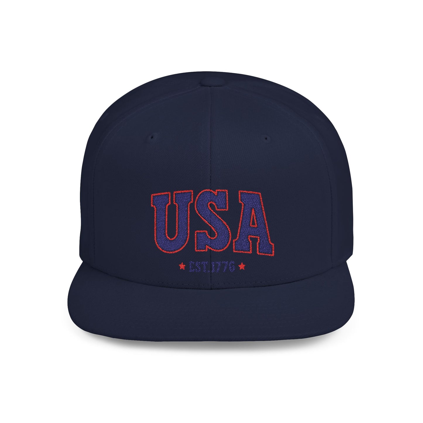 Princess Grace USA Flat Bill Snapback Hat Patriotic Style, Perfect for Holidays & Outdoor Events
