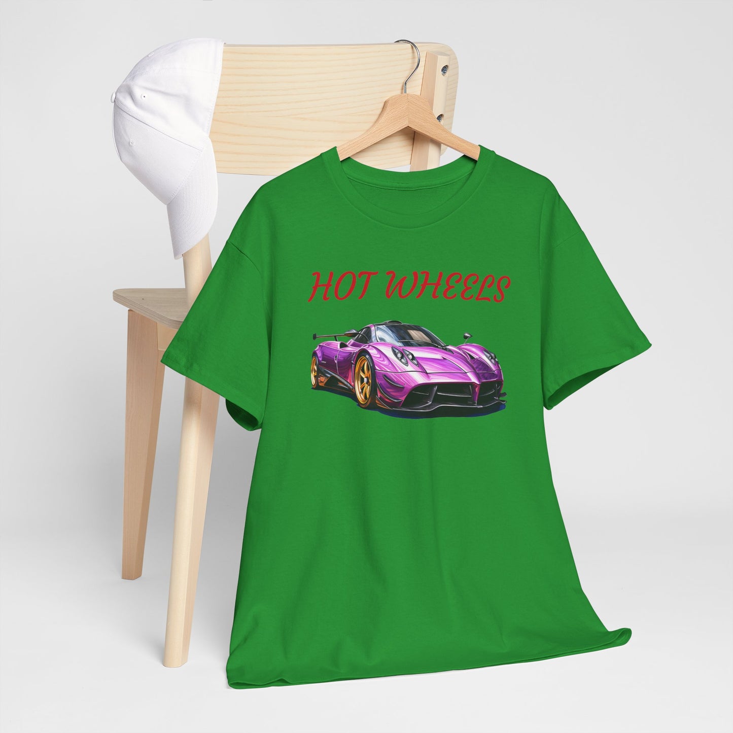 Princess Grace Hot Wheels Unisex Heavy Cotton Tee Retro Car Graphic T-Shirt for Auto Enthusiasts