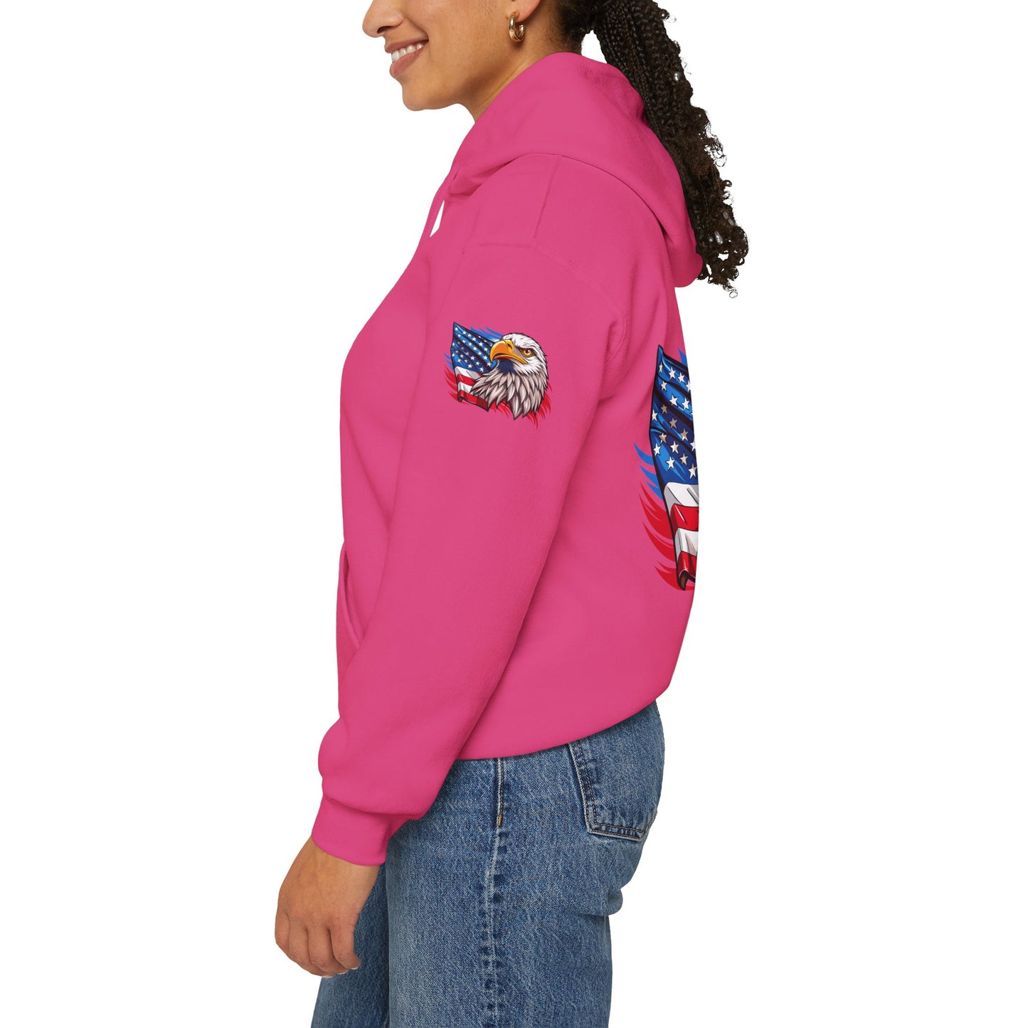 Princess Grace Patriotic Eagle Unisex Heavy Blend Hoodie