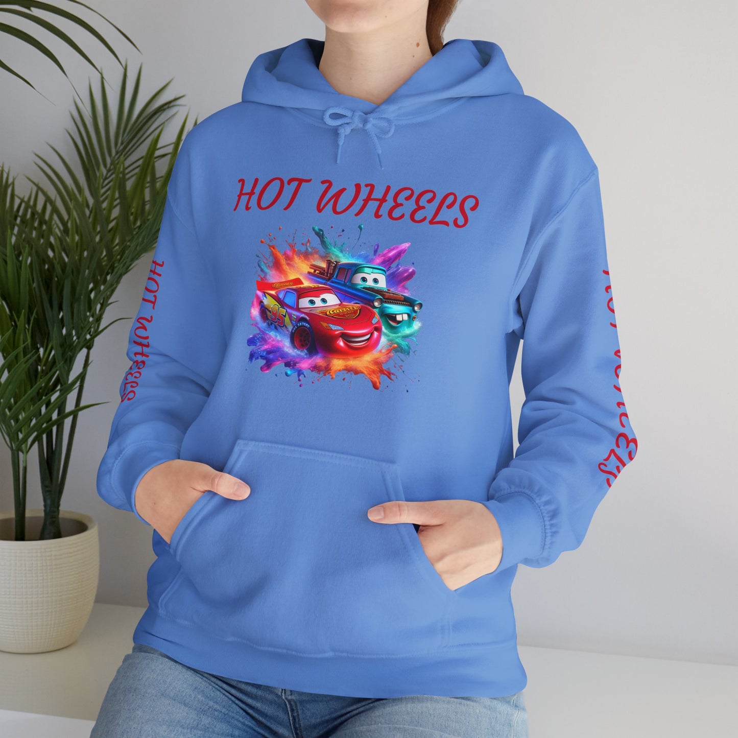 Princess Grace Cool Hot Wheels Unisex Hooded Sweatshirt Perfect for Car Enthusiasts