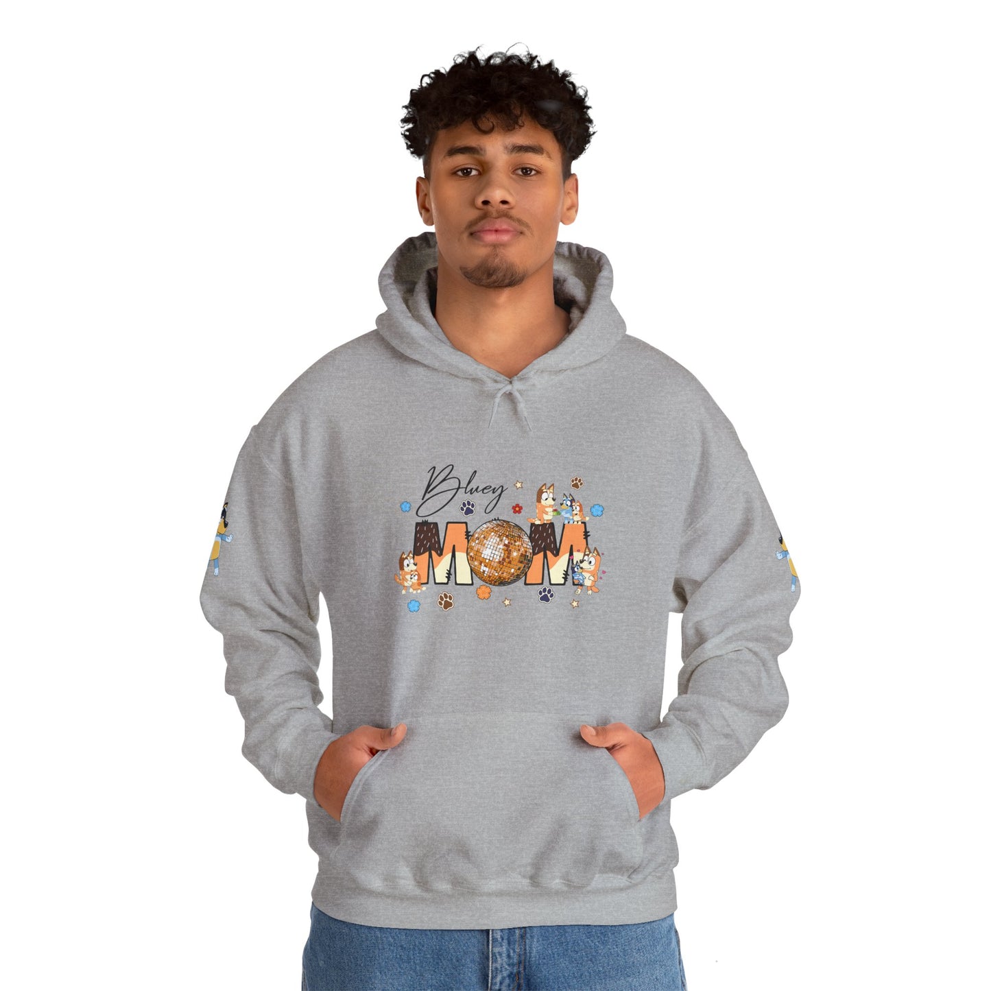 Princess Grace Bluey Blissful Mom Unisex Heavy Blend Hoodie Celebrate Motherhood with Style