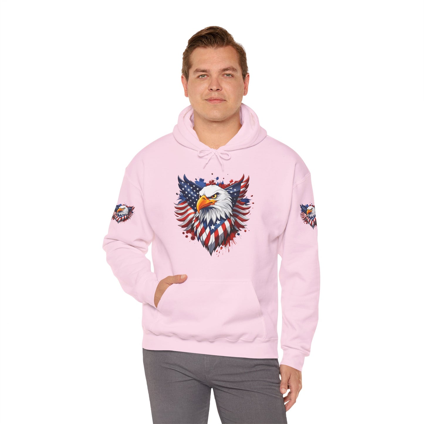 Princess Grace Patriotic Eagle Hoodie Unisex Heavy Blend Hooded Sweatshirt