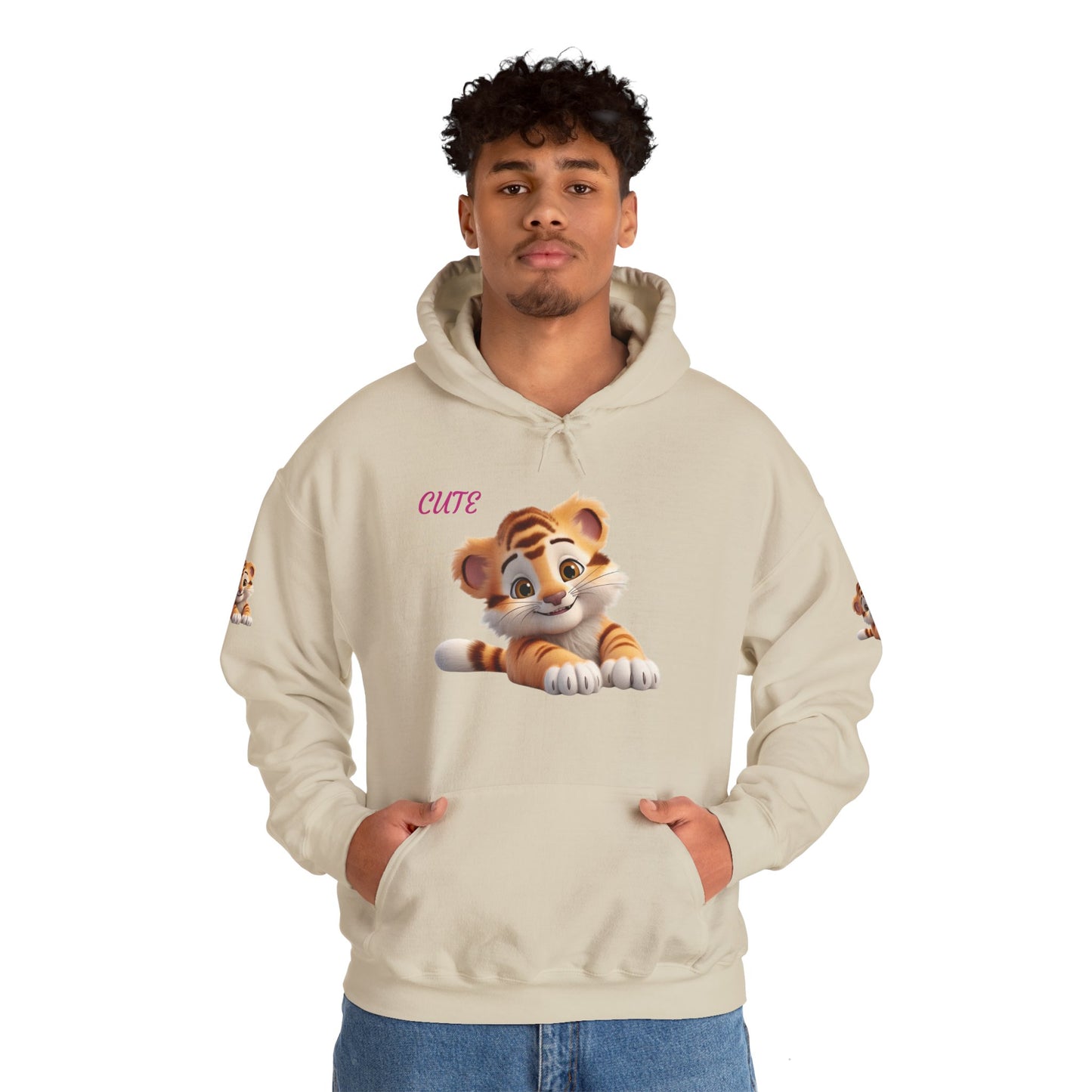 Princess Grace Cute Tiger Design Unisex Heavy Blend Hooded Sweatshirt