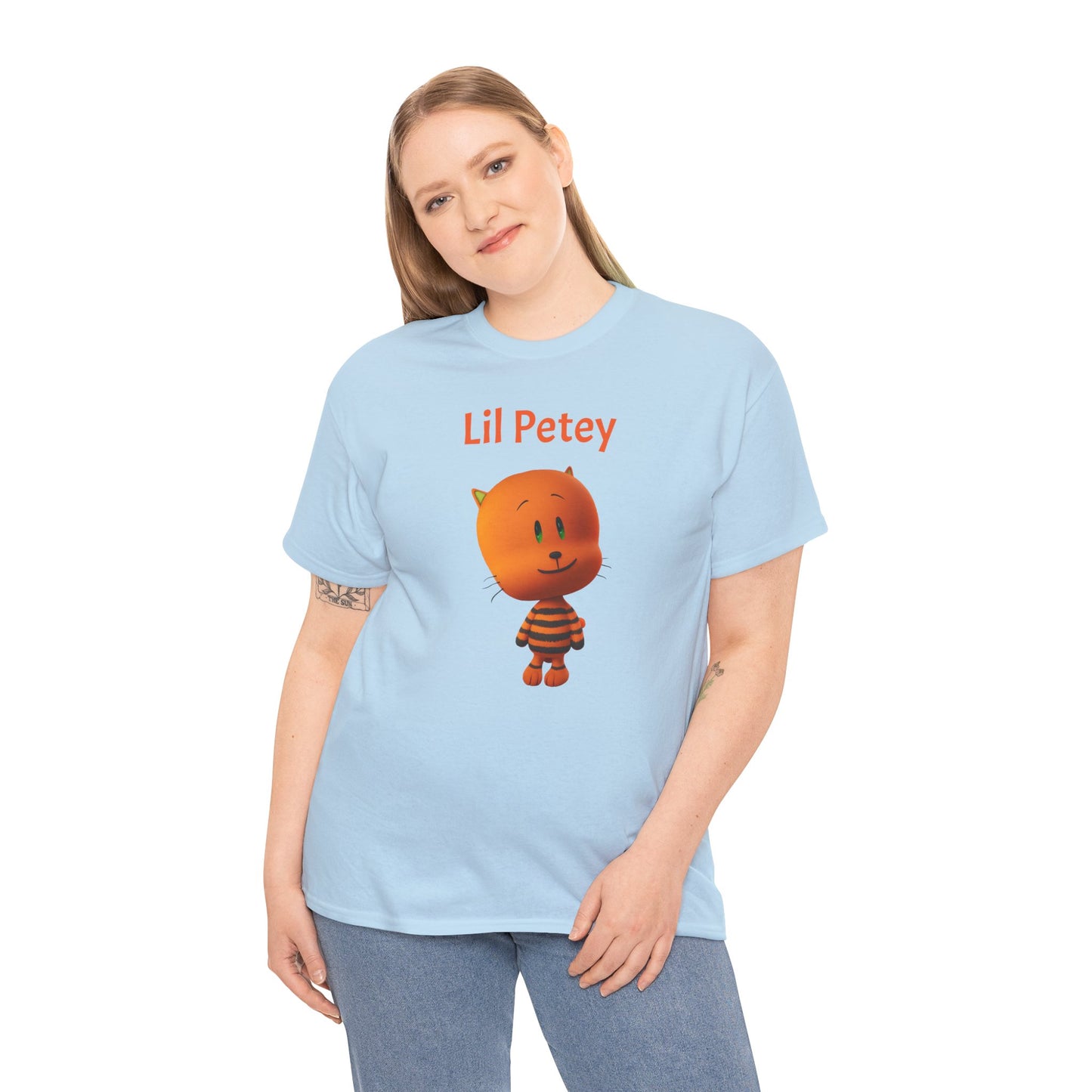 Princess Grace Lil Petey Unisex Heavy Cotton Tee Fun & Playful Cartoon T-Shirt for Kids and Adults