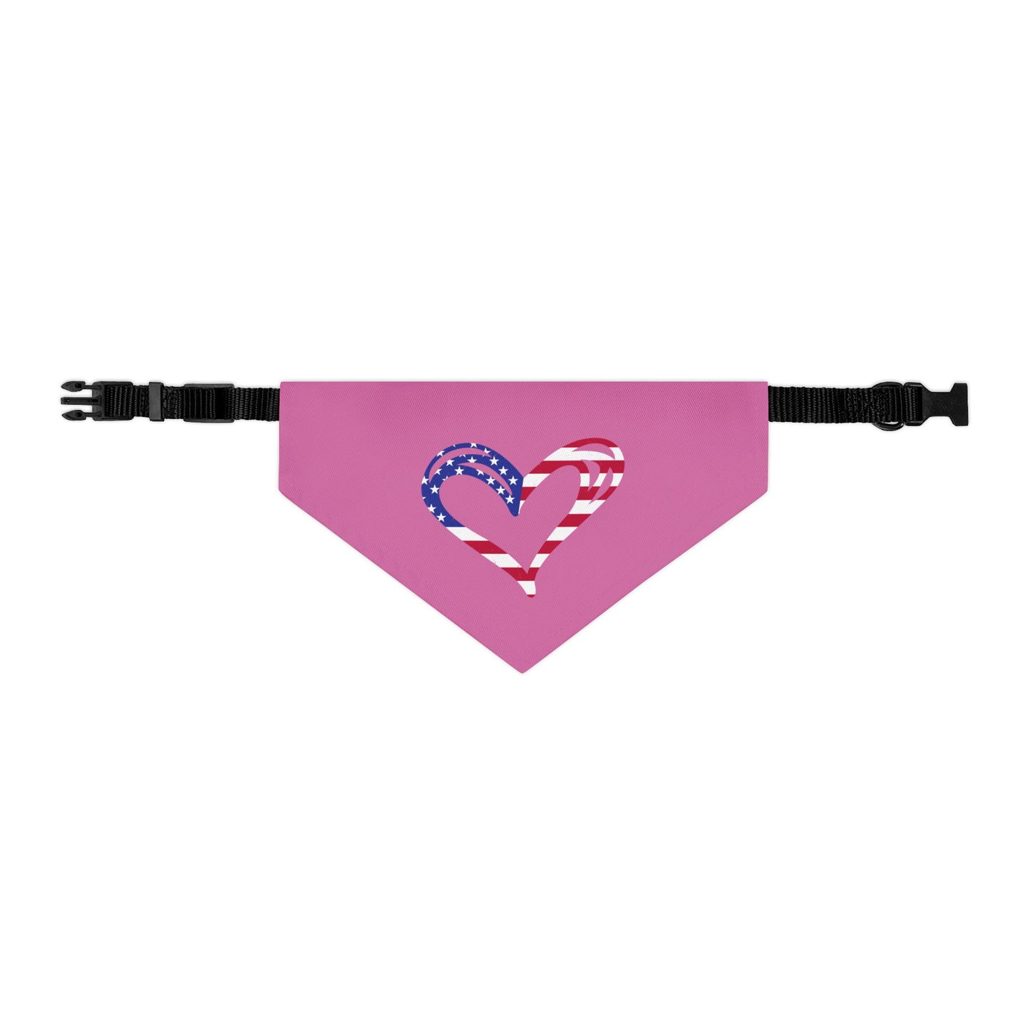 Princess Grace Patriotic Love Pet Bandana Collar Perfect for Holidays & Celebrations