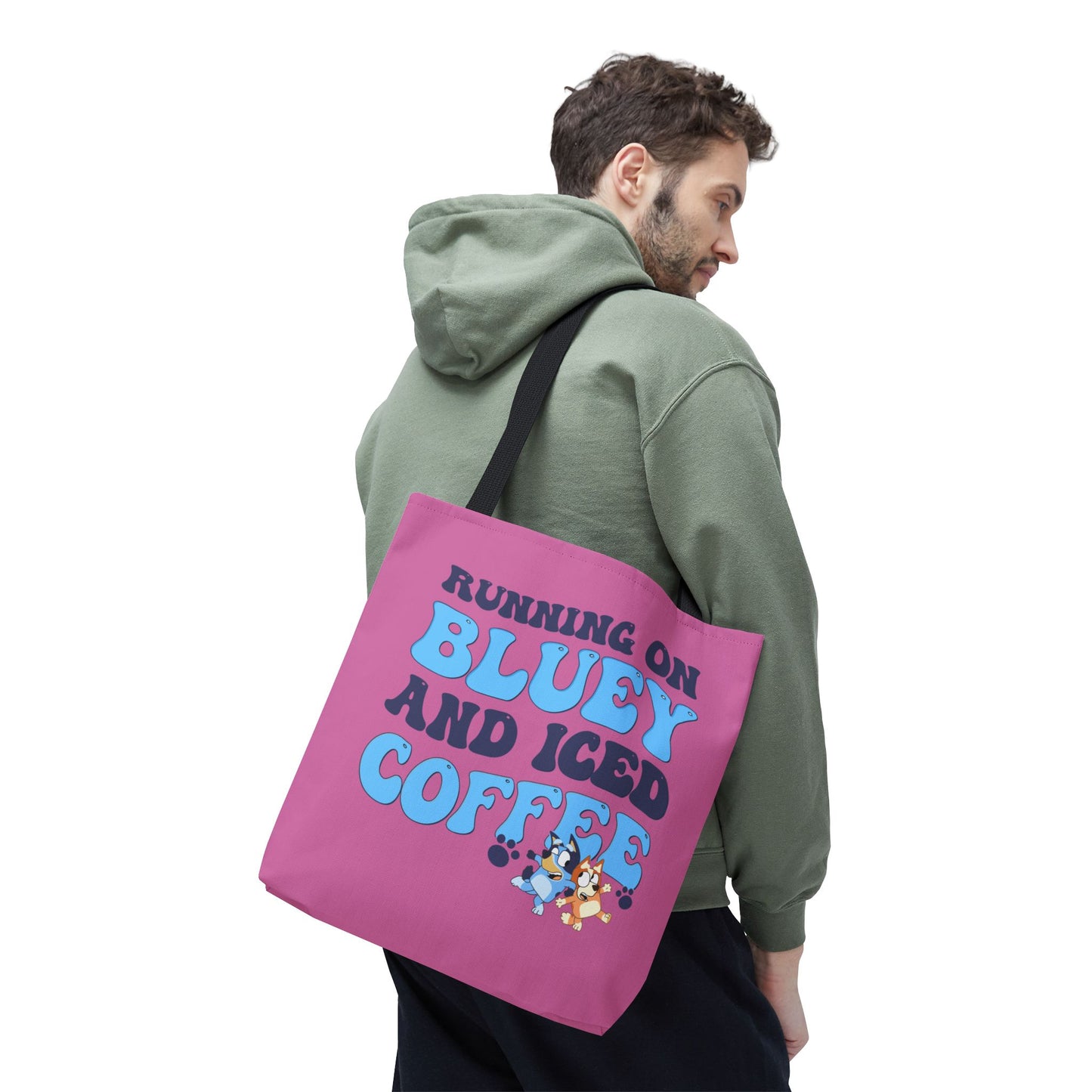 Princess Grace Cute Bluey Coffee Tote Bag Perfect for Dog Lovers & Coffee Enthusiasts