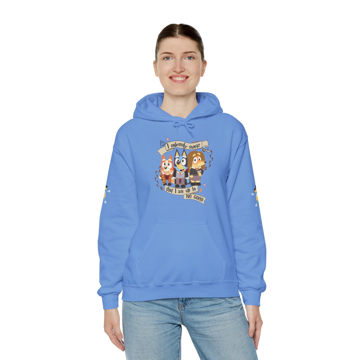 Princess Grace Bluey I Sincerely Sweet! Unisex Heavy Blend Hooded Sweatshirt for Fun Loving Fans