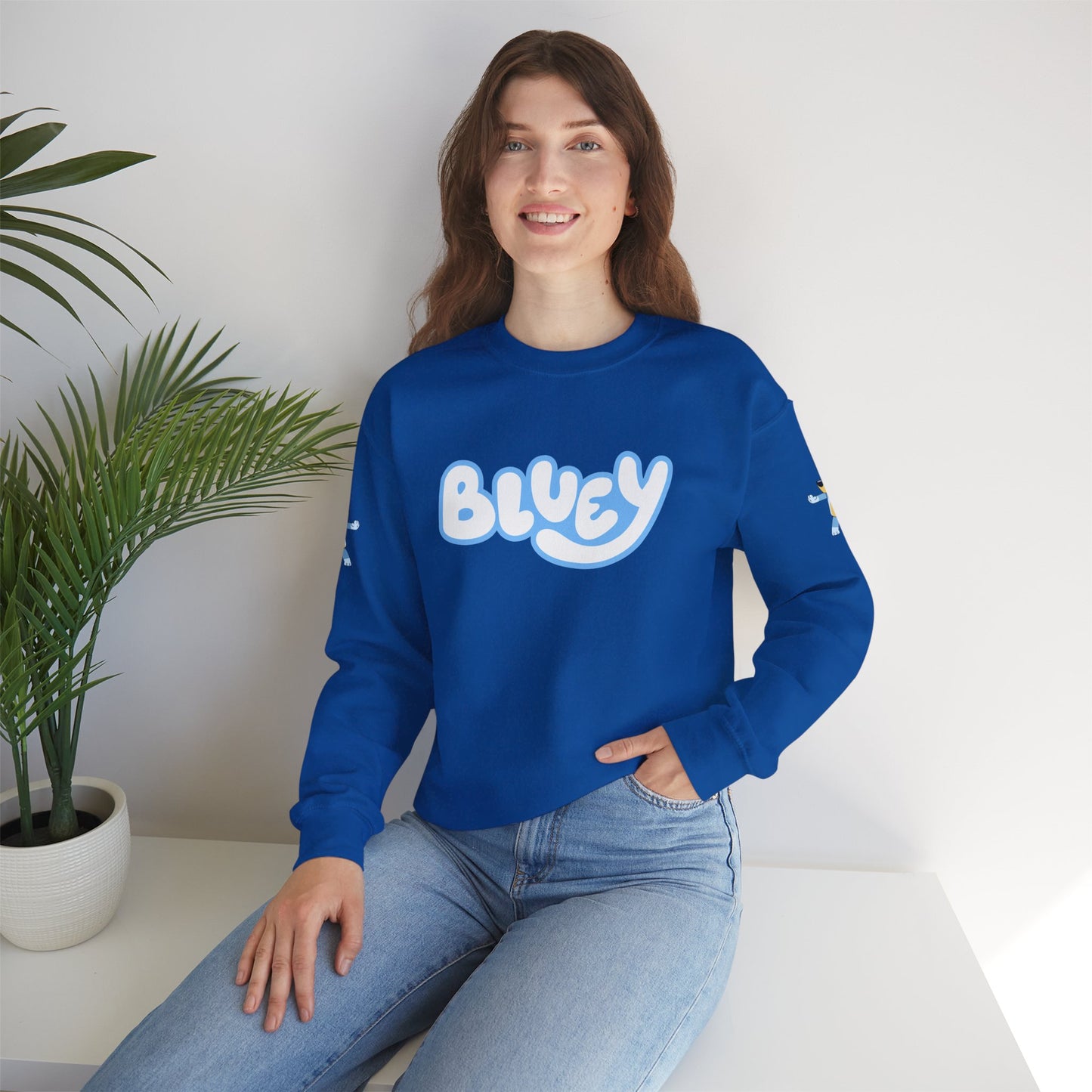 Princess Grace Bluey Crewneck Sweatshirt Cozy Unisex Pullover for Kids & Adults