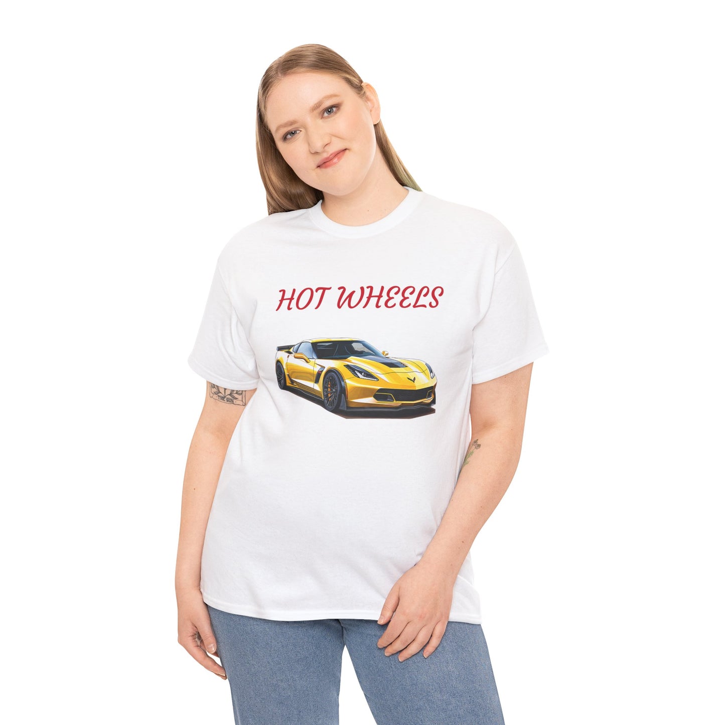Princess Grace Hot Wheels Unisex Heavy Cotton Tee Sports Car Graphic T-Shirt