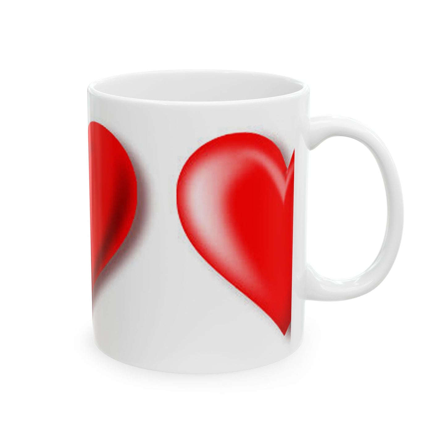 Princess Grace Red Heart Ceramic Mug Perfect Gift for Valentine's Day & Loved Ones