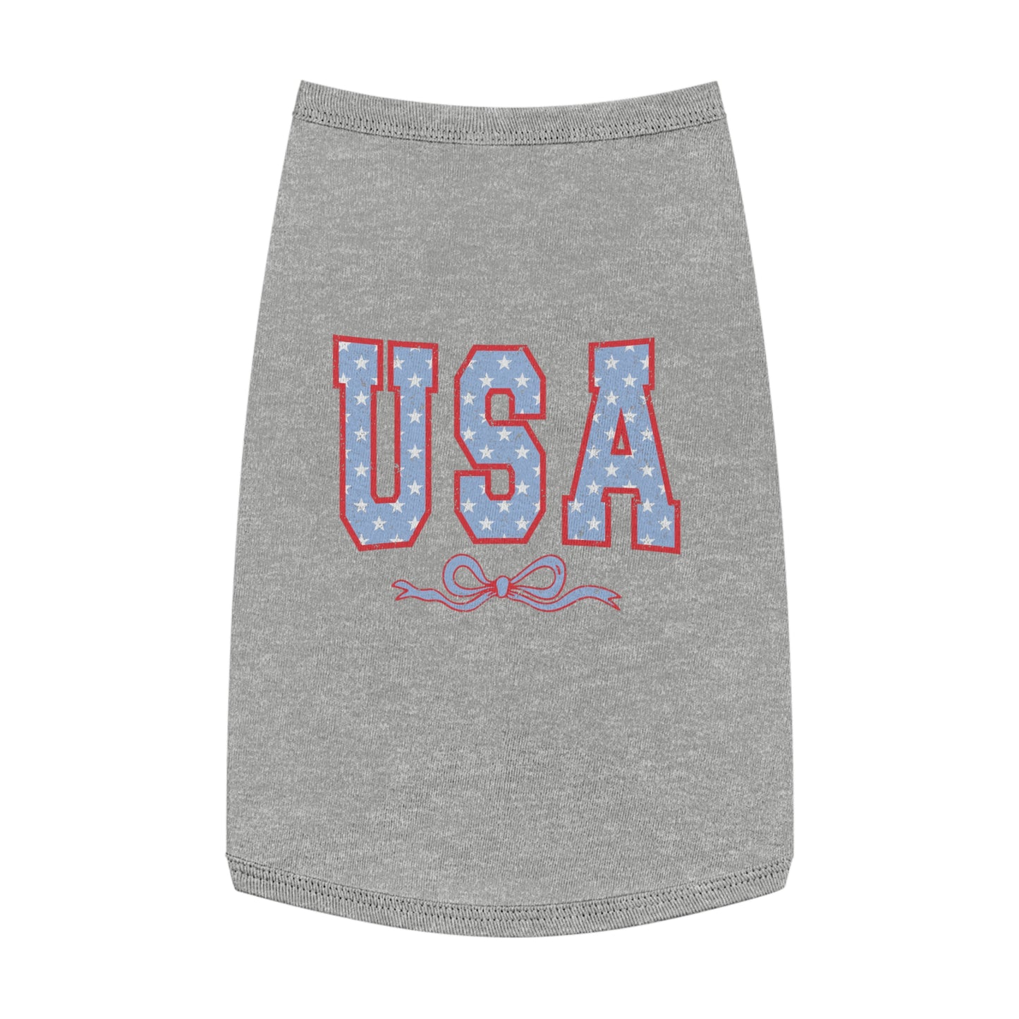 Princess Grace USA Stars Pet Tank Top Patriotic Dog Apparel for 4th of July & Independence Day