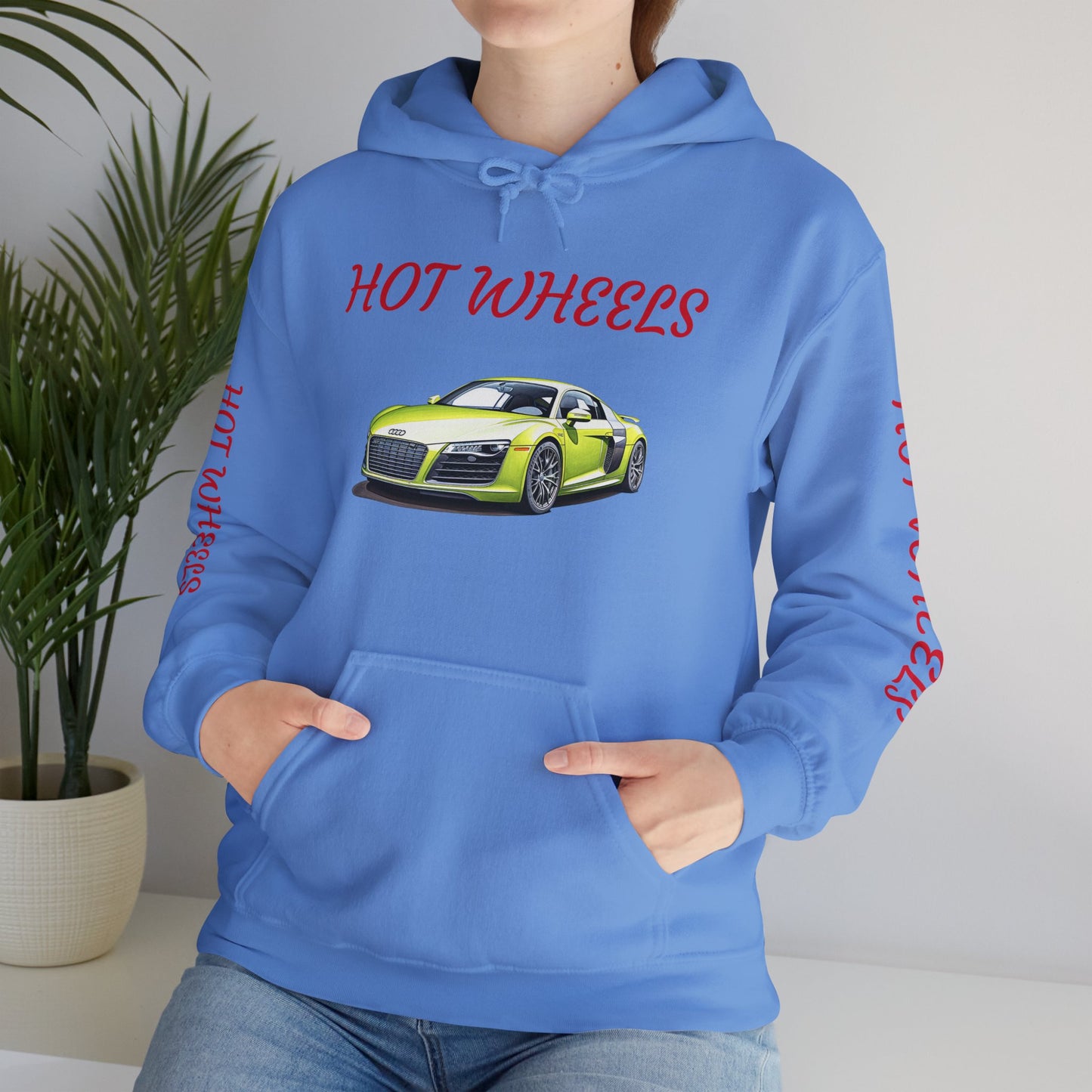 Princess Grace Hot Wheels Unisex Hooded Sweatshirt Cool Car Design for Auto Enthusiasts