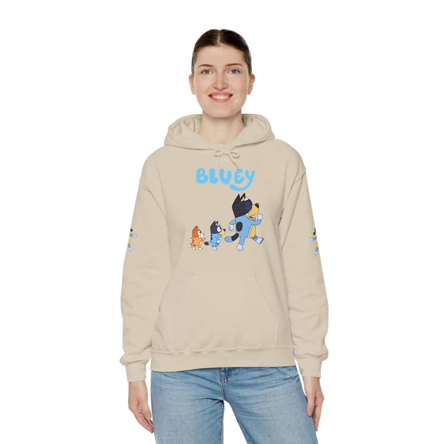 Princess Grace Bluey Unisex Hoodie Cozy Cartoon Sweatshirt for Kids & Adults