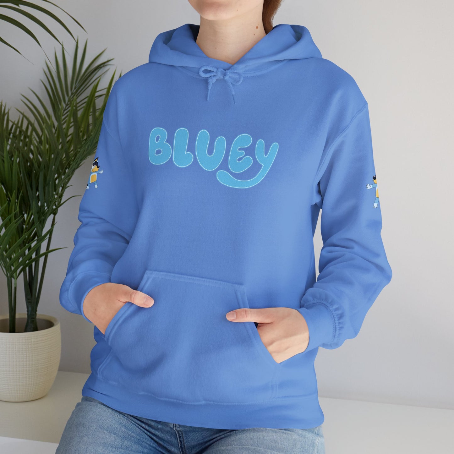 Princess Grace Bluey Unisex Hooded Sweatshirt Cozy Cartoon Style for Kids & Adults