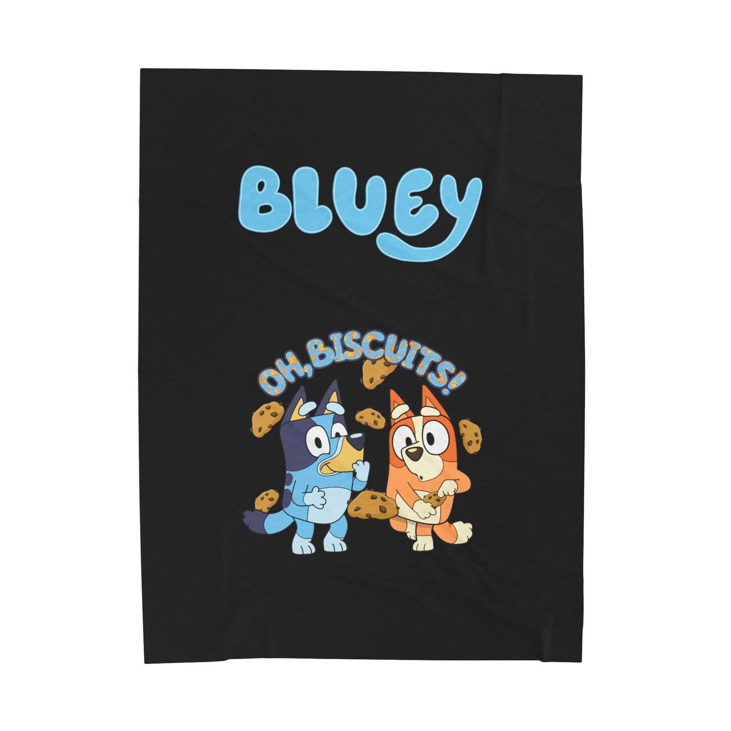 Princess Grace Cozy Bluey Velveteen Plush Blanket Perfect for Kids and Family Gatherings