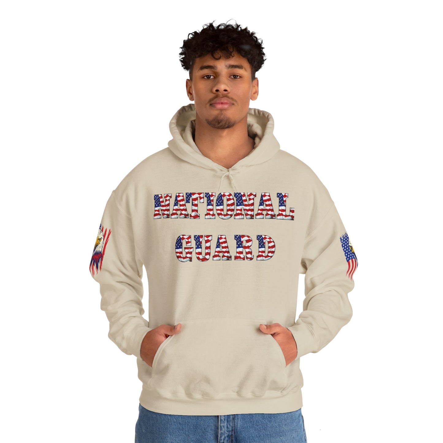 Princess Grace National Guard Patriotic Hoodie Unisex Heavy Blend Sweatshirt
