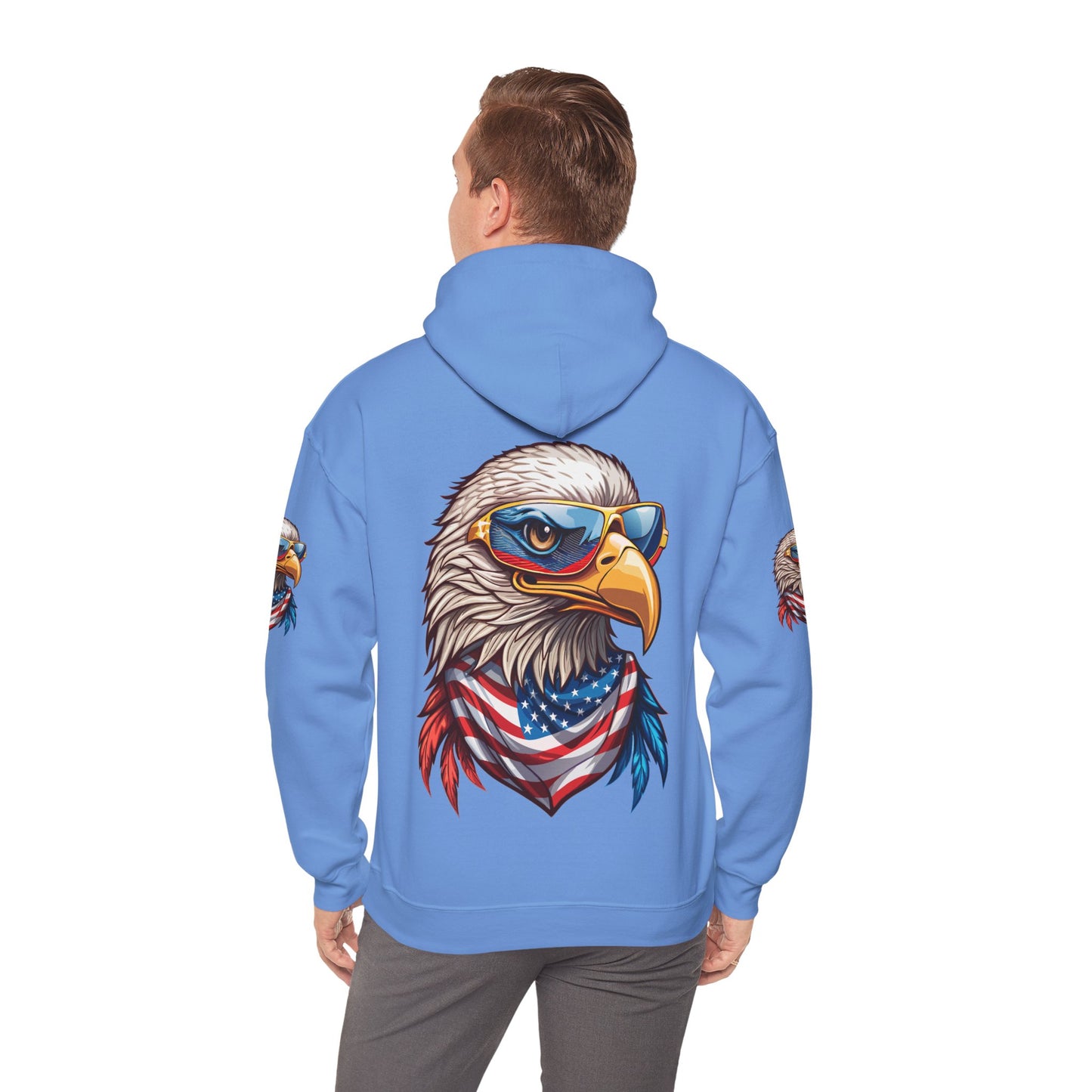 Princess Grace Patriotic American Eagle Hoodie Unisex Heavy Blend Sweatshirt