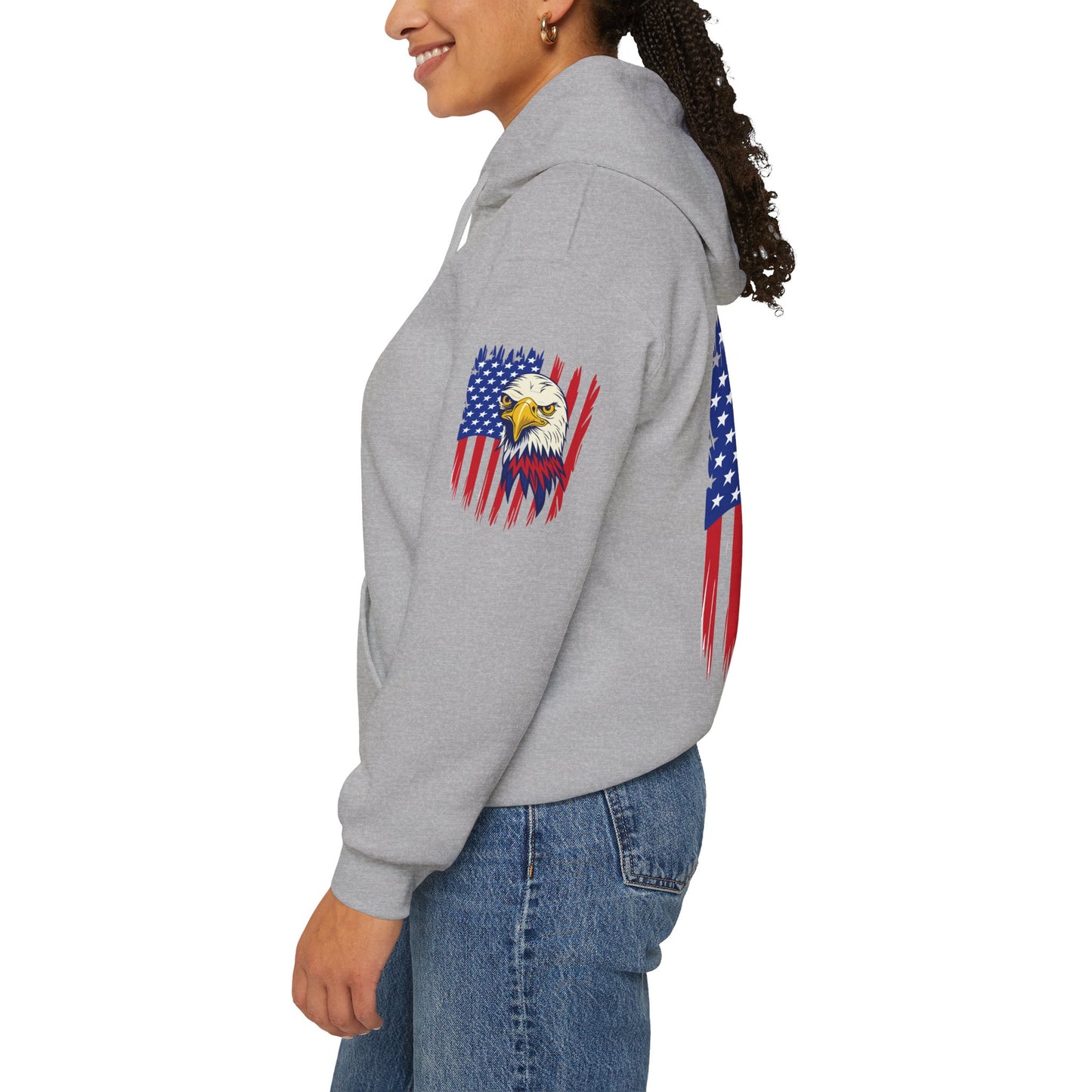 Princess Grace Patriotic Eagle Unisex Heavy Blend Hoodie
