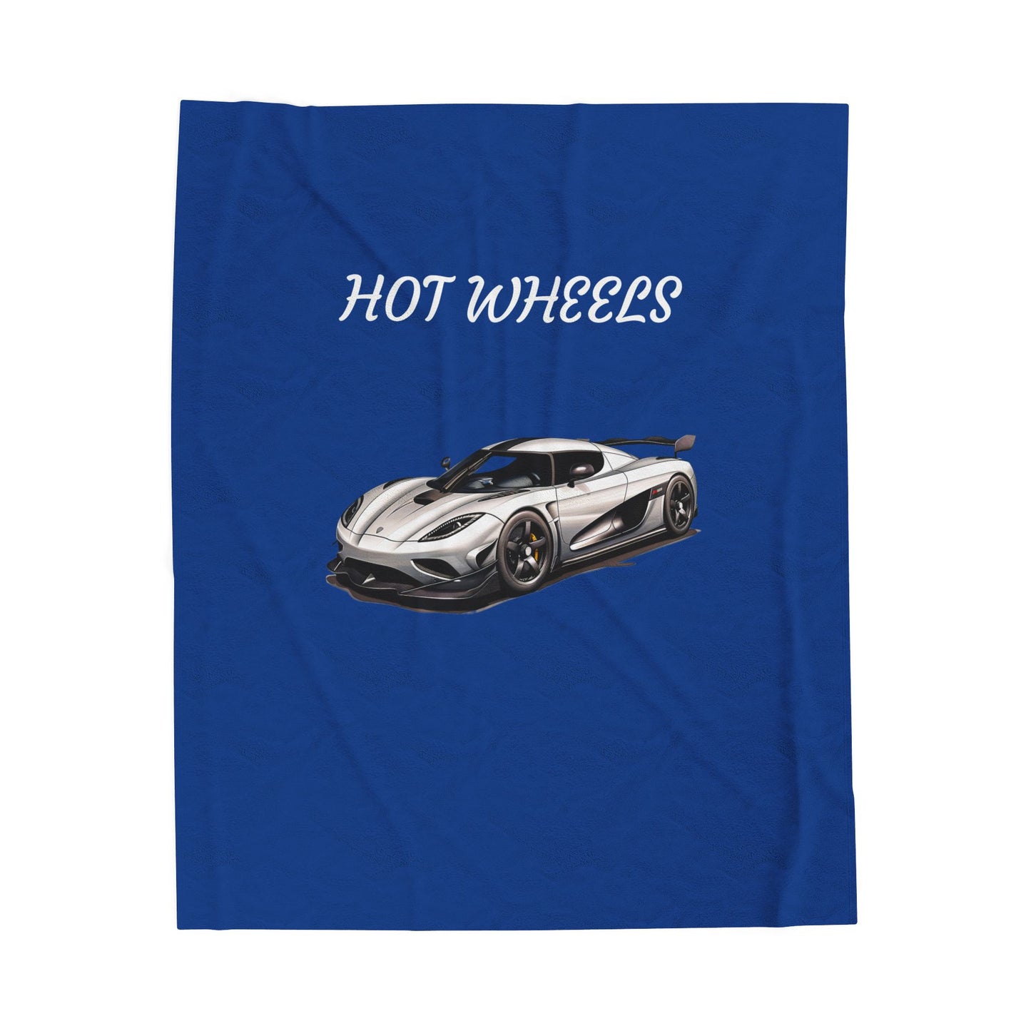 Princess Grace Hot Wheels Velveteen Plush Blanket Cozy Car Themed Throw for Kids