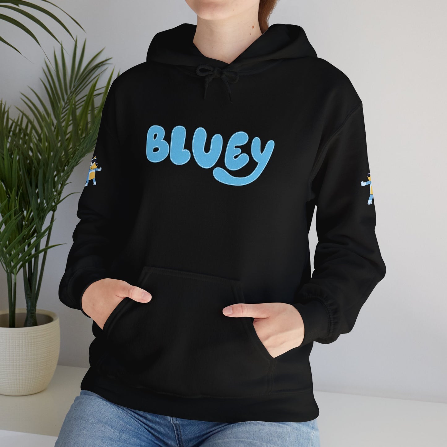 Princess Grace Bluey Unisex Hooded Sweatshirt Cozy Cartoon Style for Kids & Adults