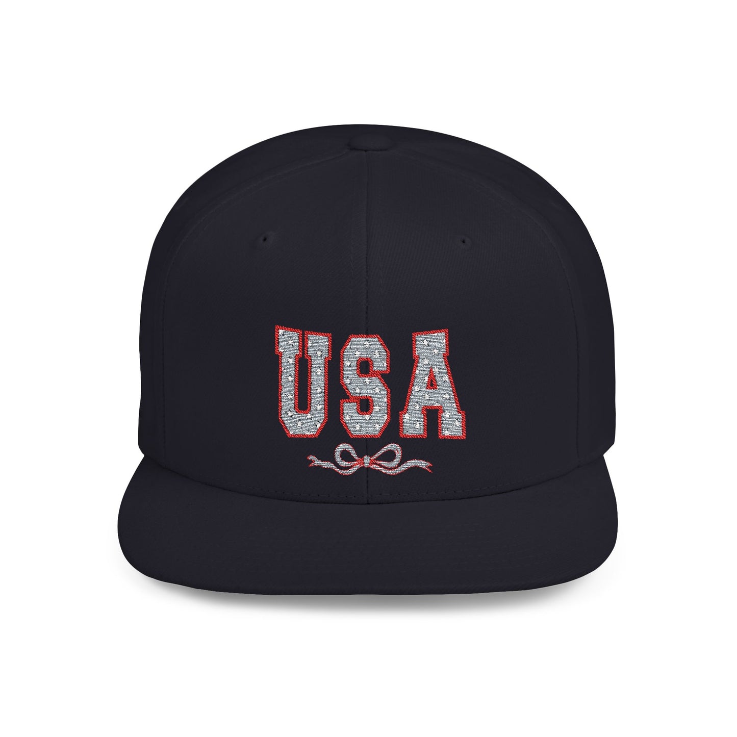 Princess Grace USA Glitter Flat Bill Snapback Hat Trendy and Stylish