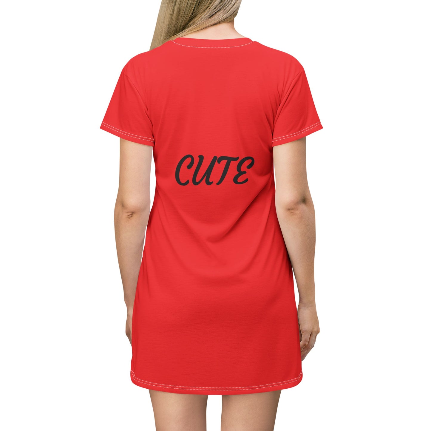 Princess Grace Cute Bear Graphic T-Shirt Dress Fun and Playful Summer Fashion