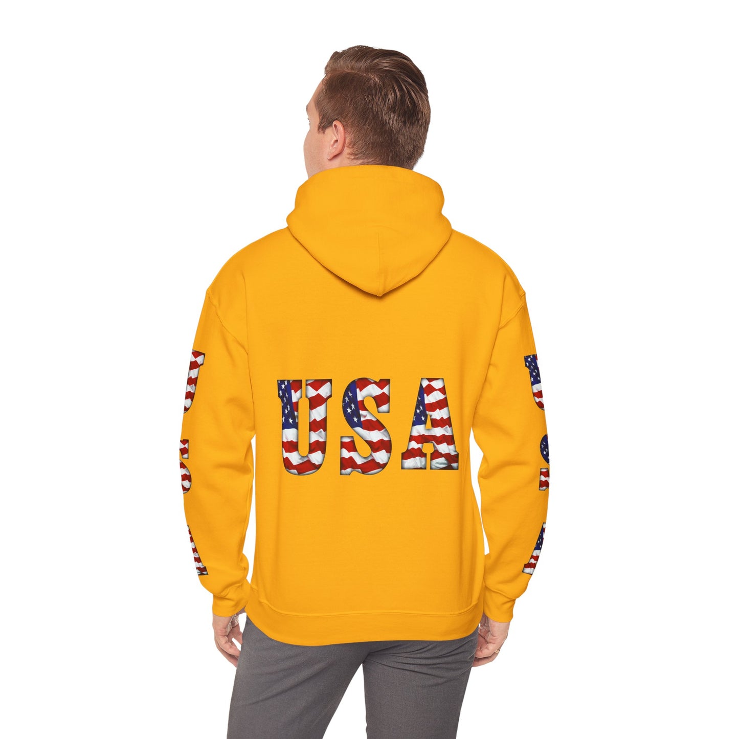 Princess Grace Patriotic USA Unisex Hooded Sweatshirt Heavy Blend for Comfort