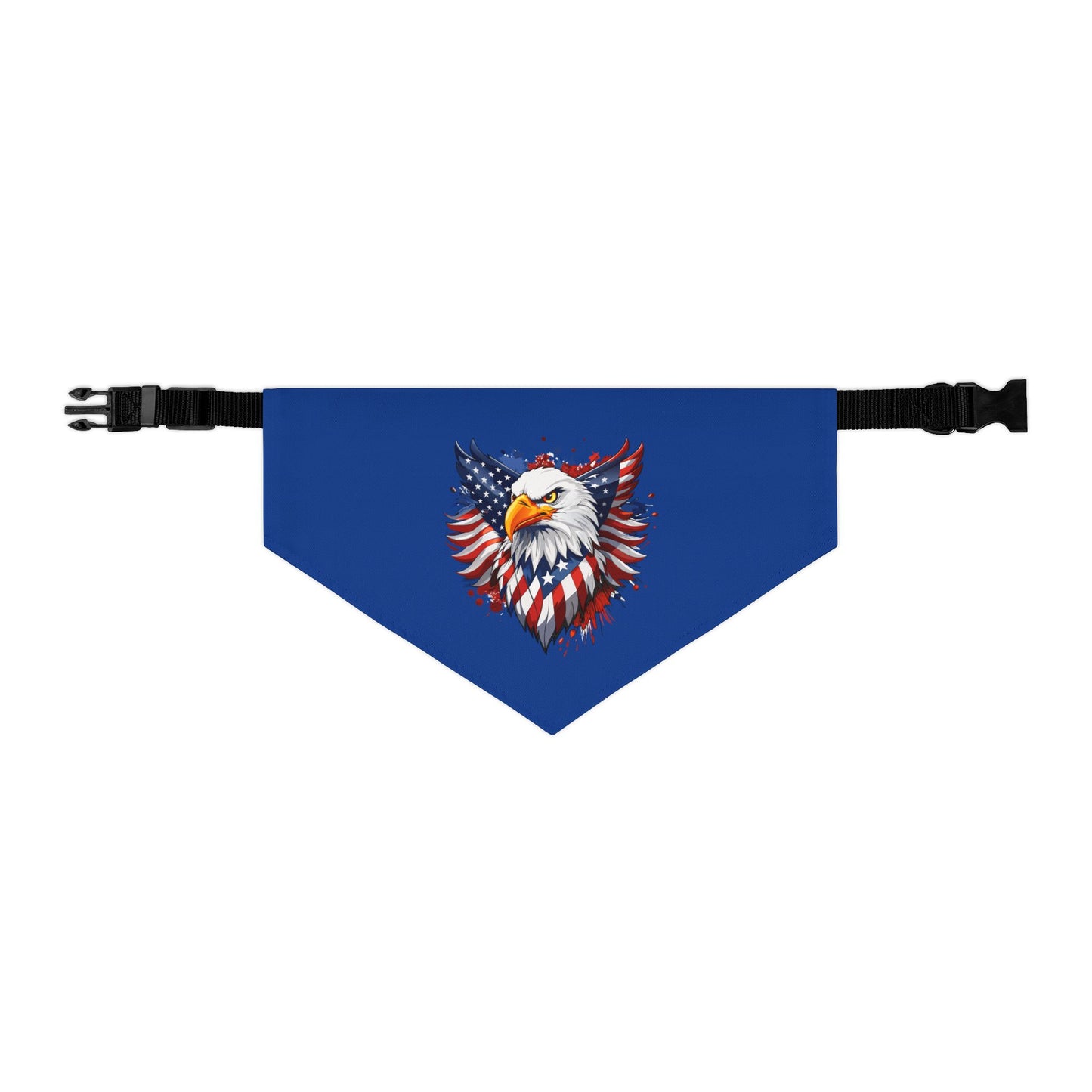 Princess Grace Patriotic Pet Bandana Collar USA Eagle Design for Dogs