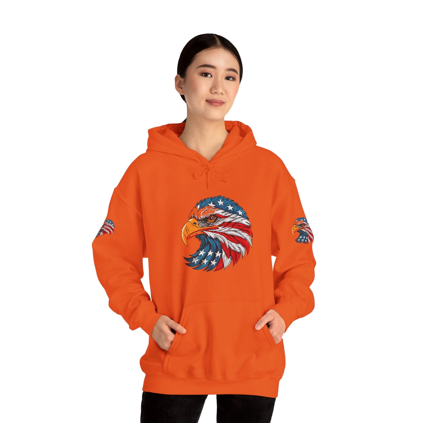 Princess Grace Patriotic Eagle Hoodie Unisex Heavy Blend Sweatshirt