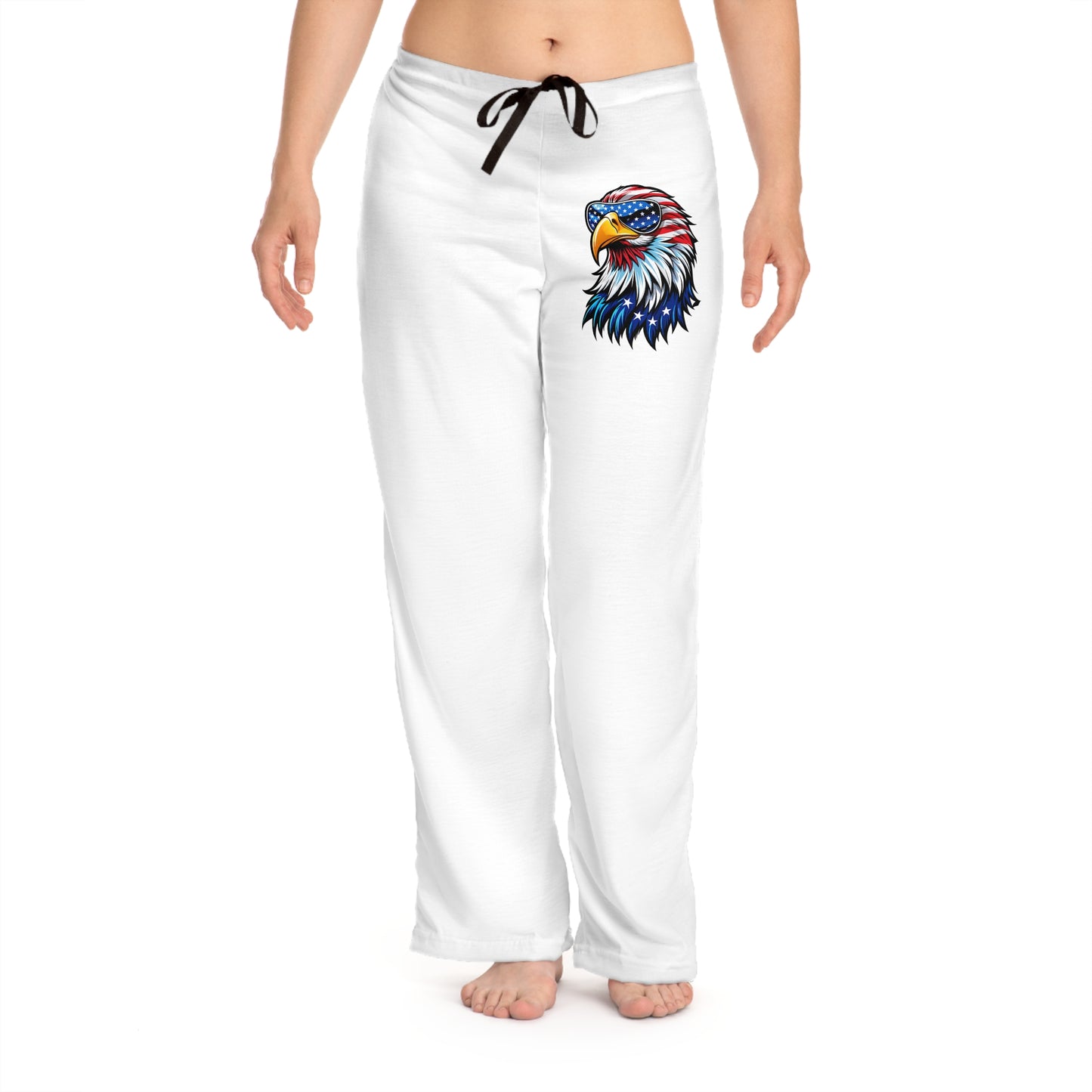 Princess Grace Patriotic Pajama Pants with Eagle Design Cozy and Stylish Sleepwear