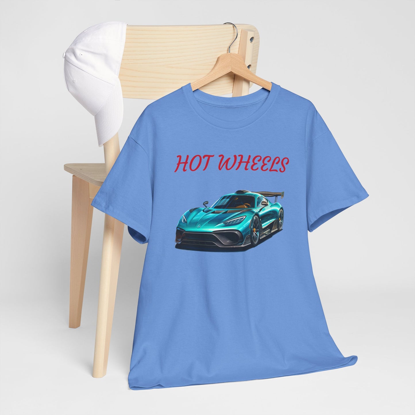Princess Grace Hot Wheels Unisex Heavy Cotton Tee Cool Car Graphic T-Shirt for Automotive Enthusiasts