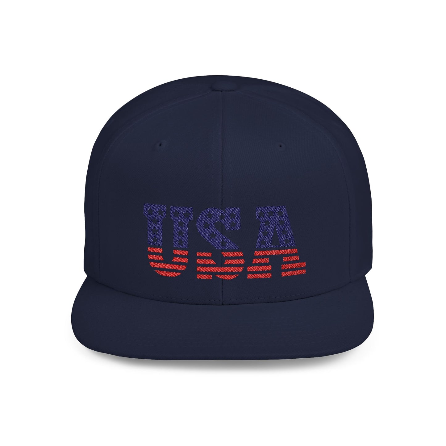 Princess Grace USA Flag Flat Bill Snapback Cap Patriotic Adjustable Hat for Summer Celebrations