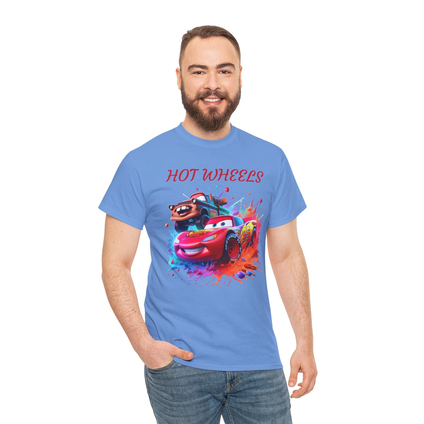 Princess Grace Cool Cars Unisex Heavy Cotton Tee Hot Wheels Graphic Tee for Kids and Adults