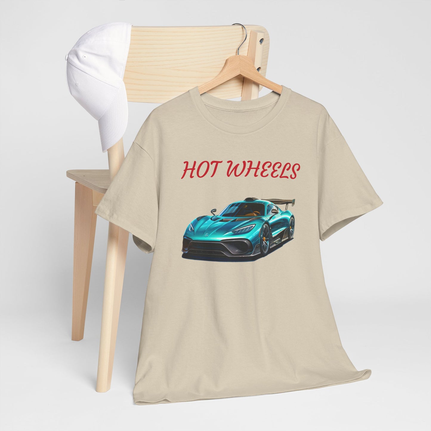 Princess Grace Hot Wheels Unisex Heavy Cotton Tee Cool Car Graphic T-Shirt for Automotive Enthusiasts
