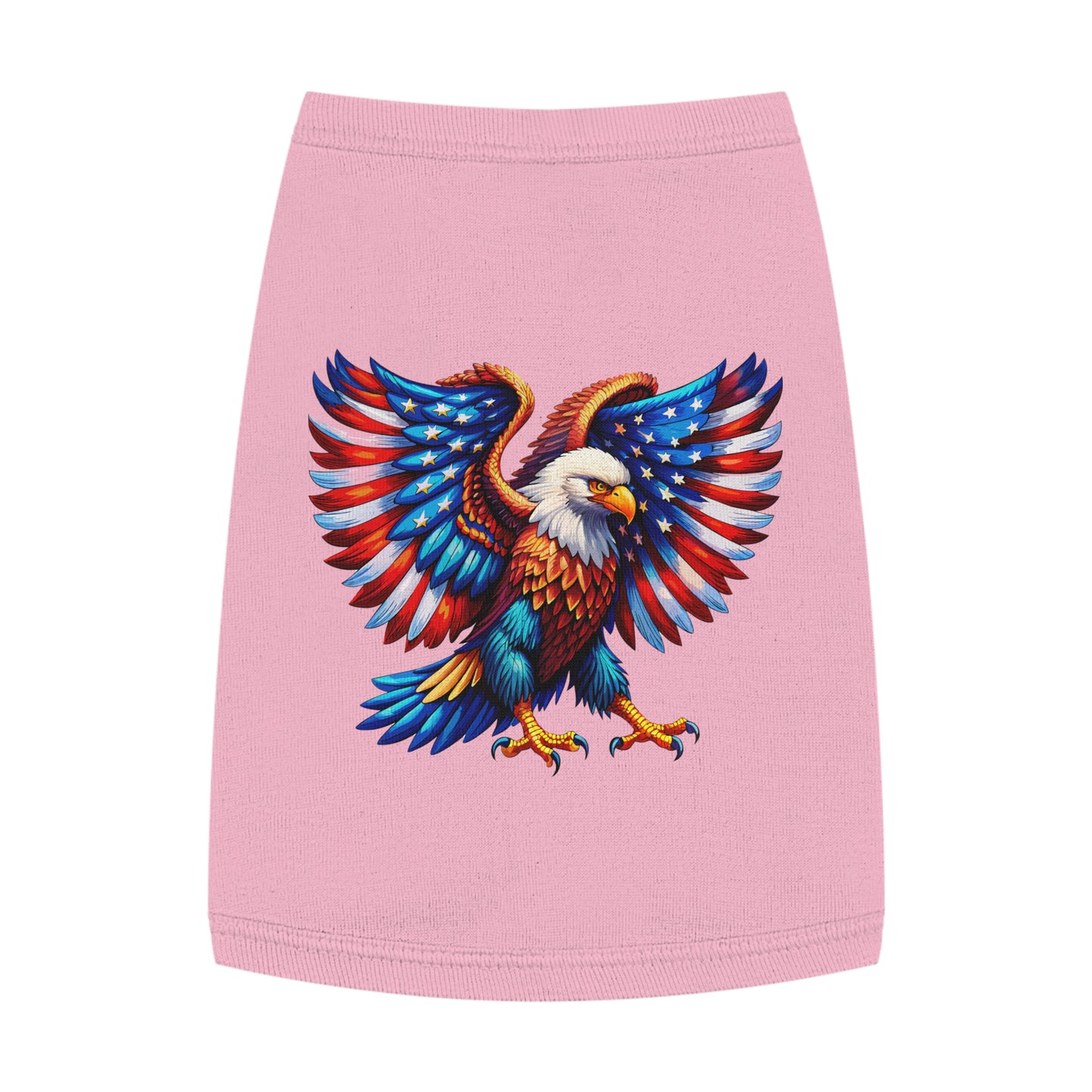 Princess Grace Patriotic Eagle Pet Tank Top Stylish & Comfortable Dog Apparel for Celebrations