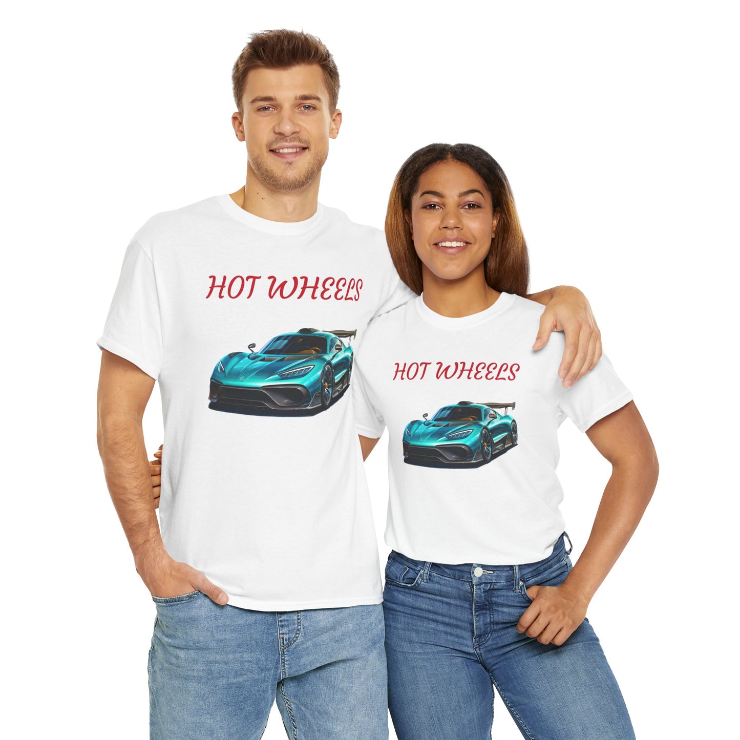Princess Grace Hot Wheels Unisex Heavy Cotton Tee Cool Car Graphic T-Shirt for Automotive Enthusiasts