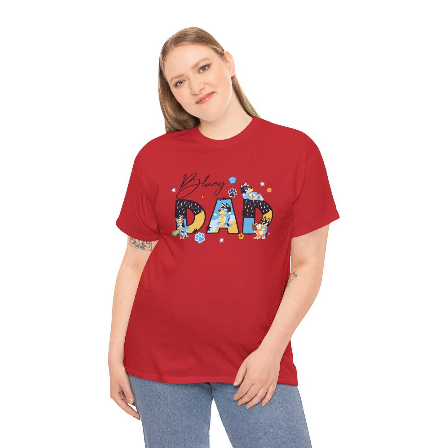 Princess Grace Fun 'Blessed Dad' Unisex Heavy Cotton Tee Perfect Gift for Father's Day