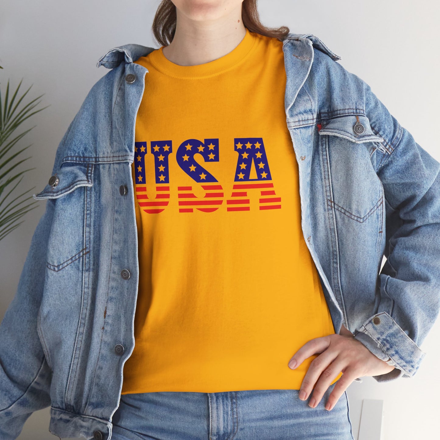 Princess Grace Patriotic USA Unisex Heavy Cotton Tee Comfortable Independence Day Apparel