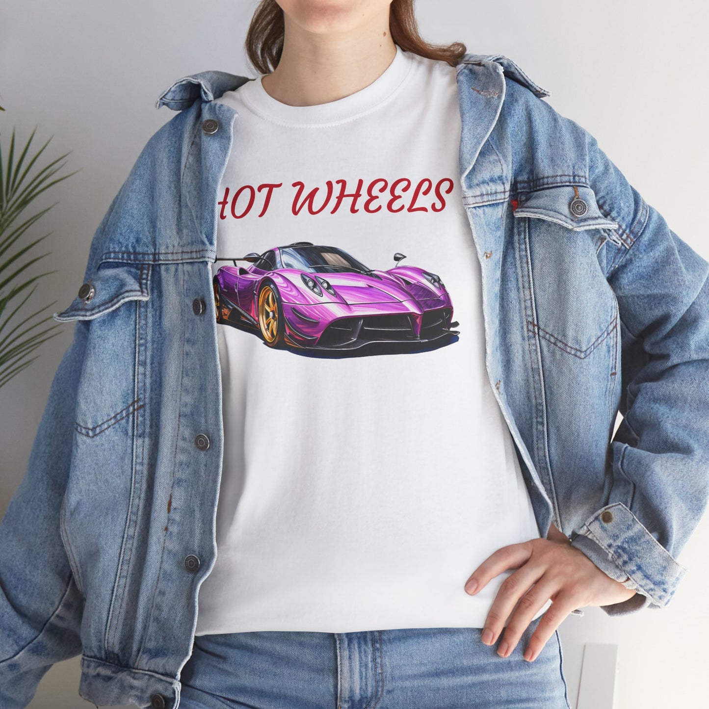 Princess Grace Hot Wheels Unisex Heavy Cotton Tee Retro Car Graphic T-Shirt for Auto Enthusiasts
