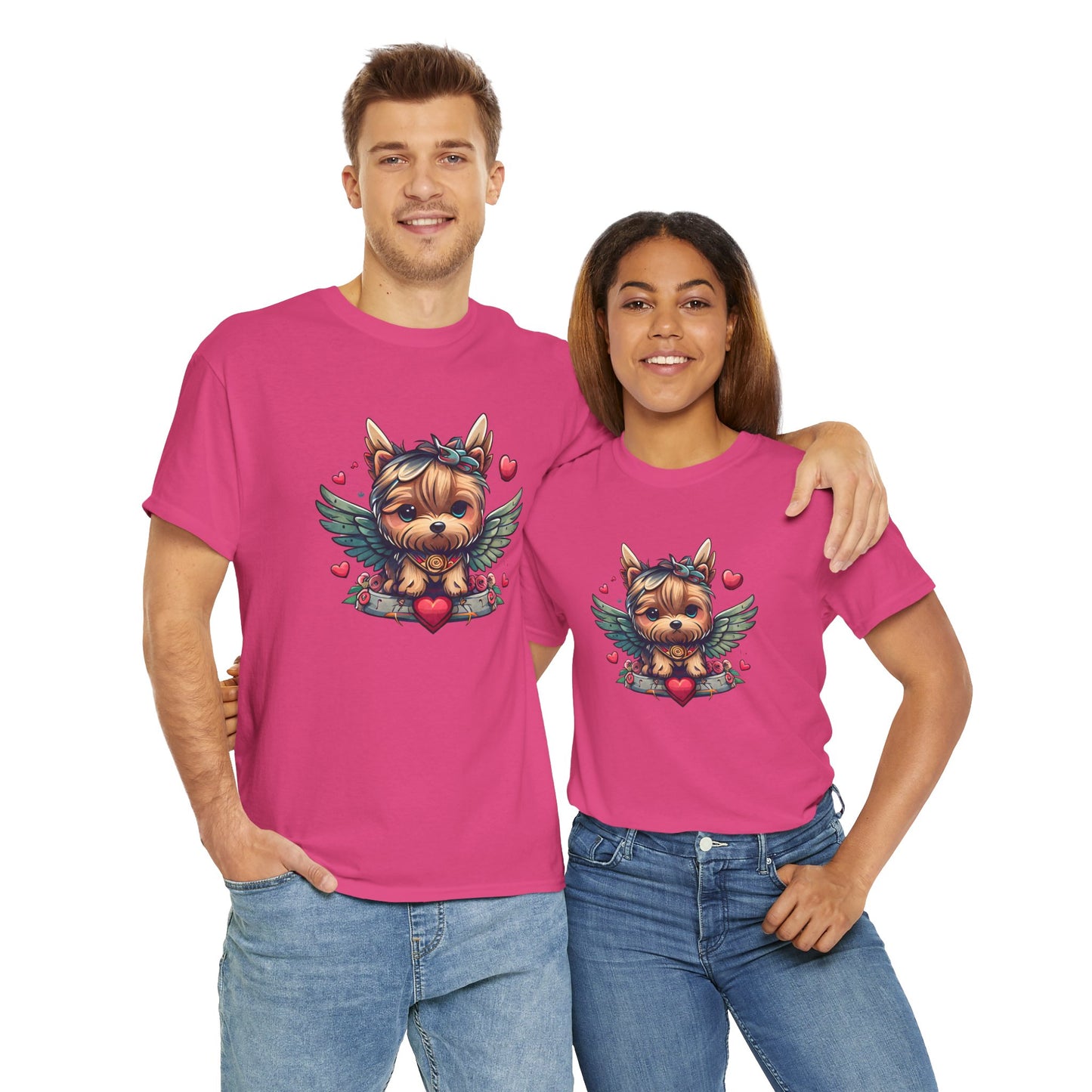 Princess Grace Loveable Yorkie Graphic Tee Cute Dog Design T-Shirt for Pet Lovers