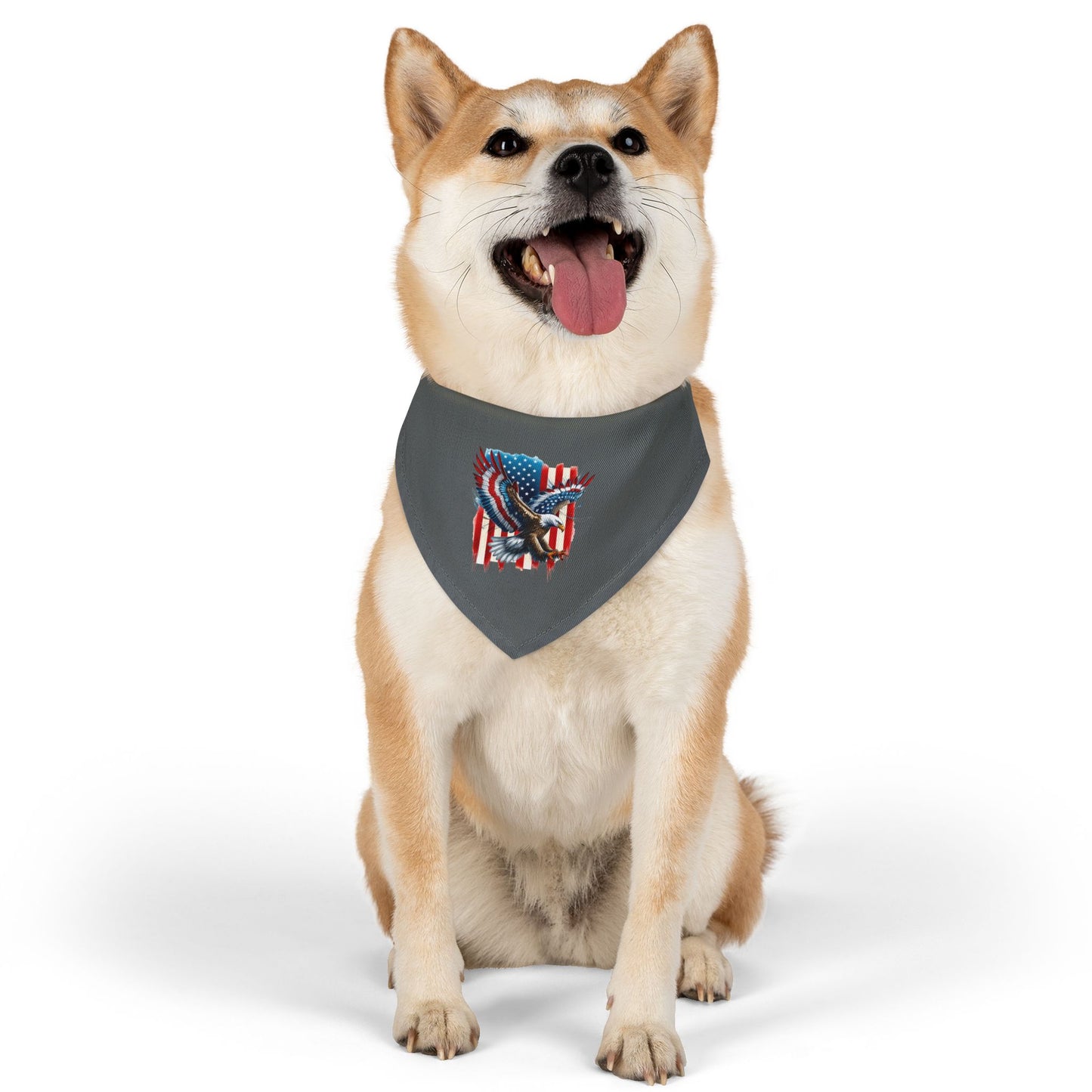 Princess Grace Patriotic Pet Bandana Collar American Eagle Design