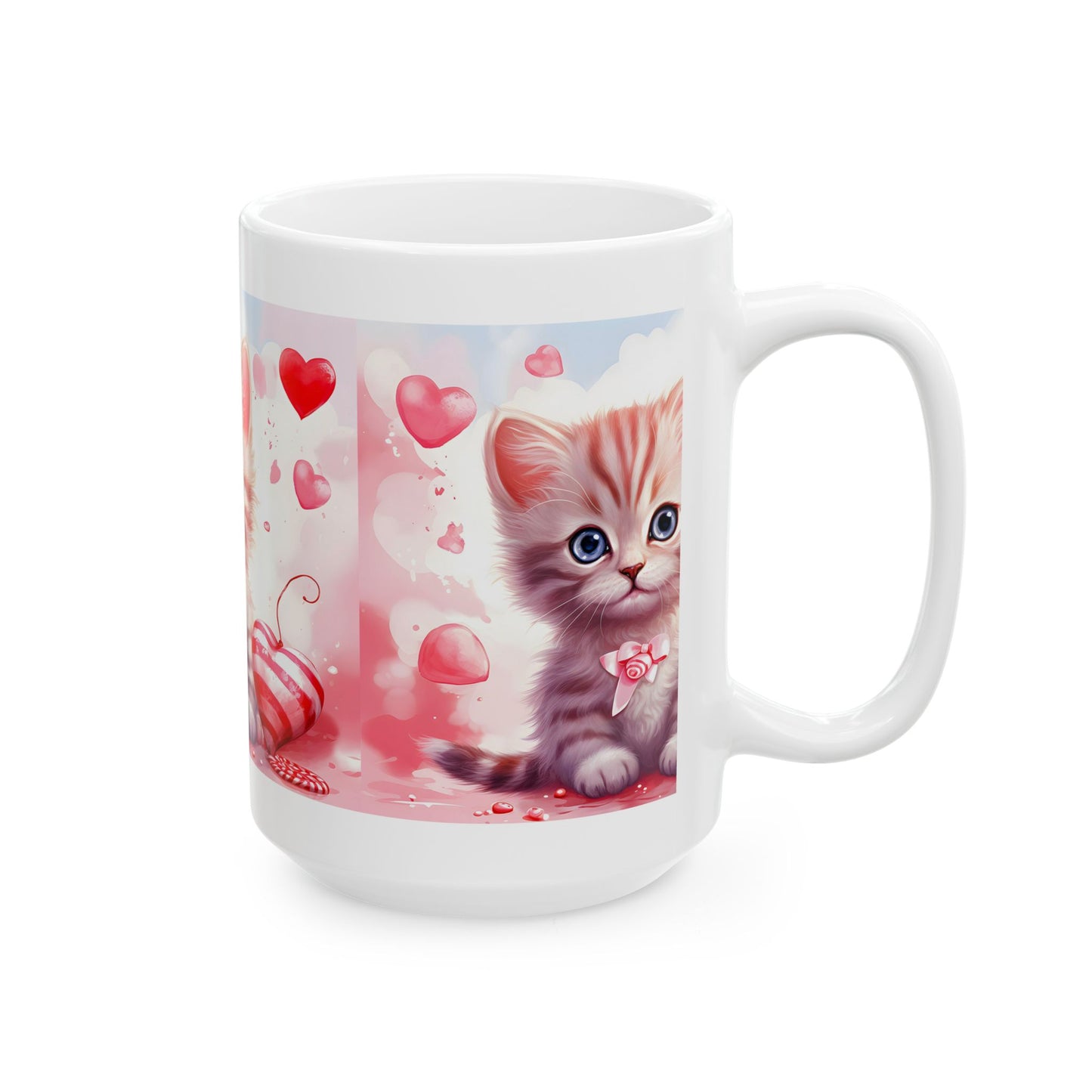 Princess Grace Cute Kitten Love Ceramic Mug Perfect Gift for Cat Lovers