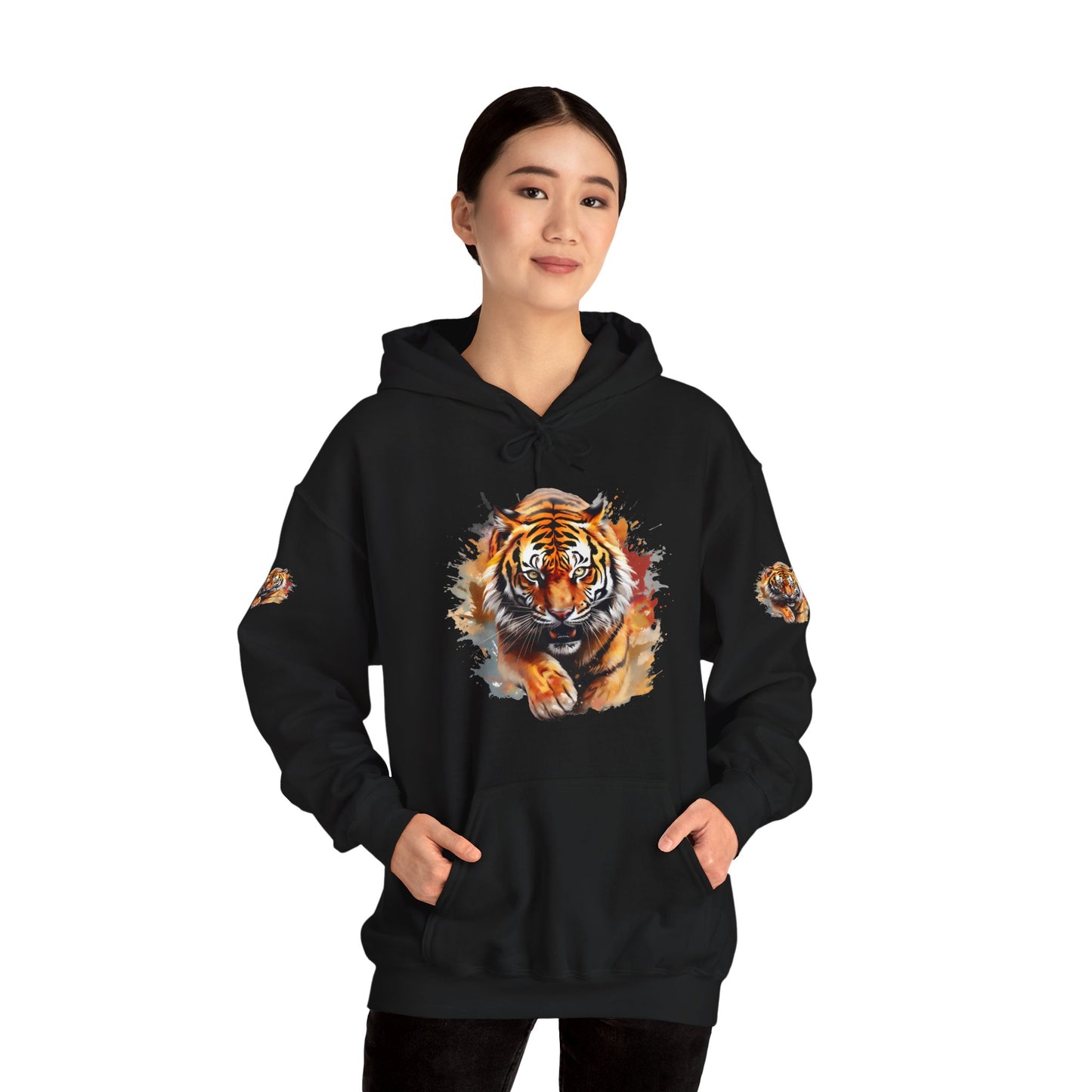 Princess Grace Fierce Tiger Graphic Unisex Heavy Blend Hoodie