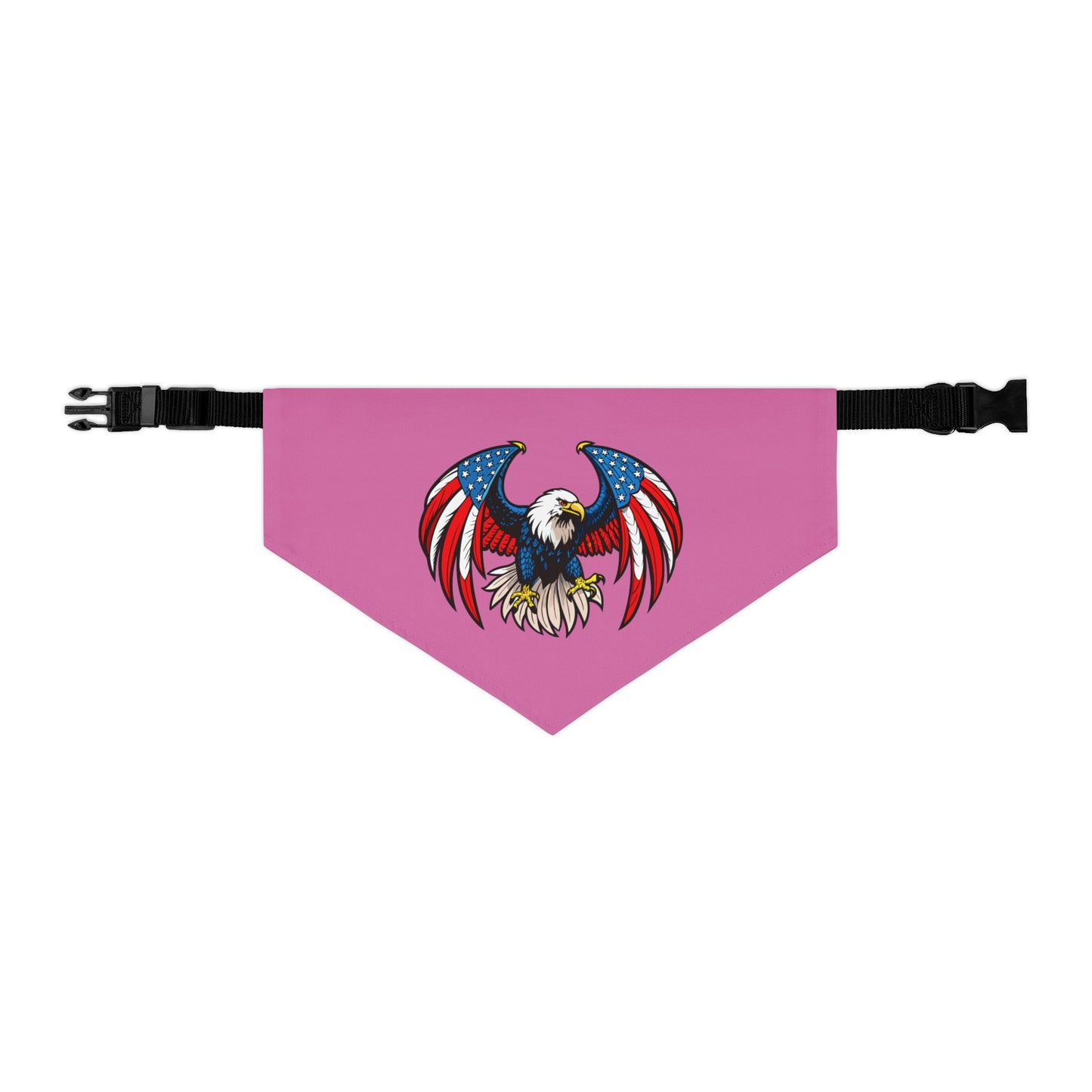 Princess Grace Patriotic Eagle Design Pet Bandana Collar Perfect for Holidays & Celebrations