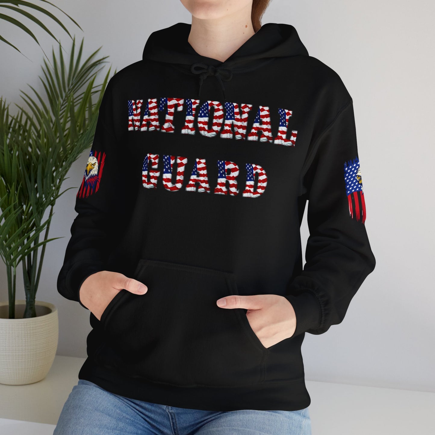Princess Grace National Guard Patriotic Hoodie Unisex Heavy Blend Sweatshirt