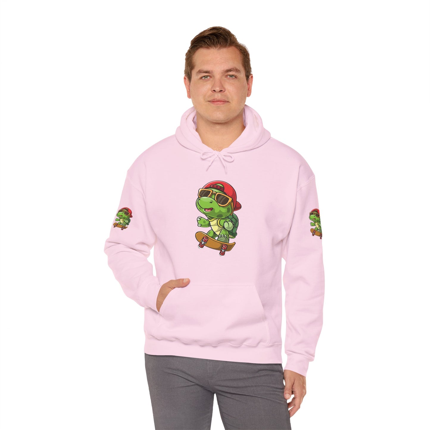 Princess Grace Cool Skateboarding Turtle Unisex Hoodie Fun and Stylish