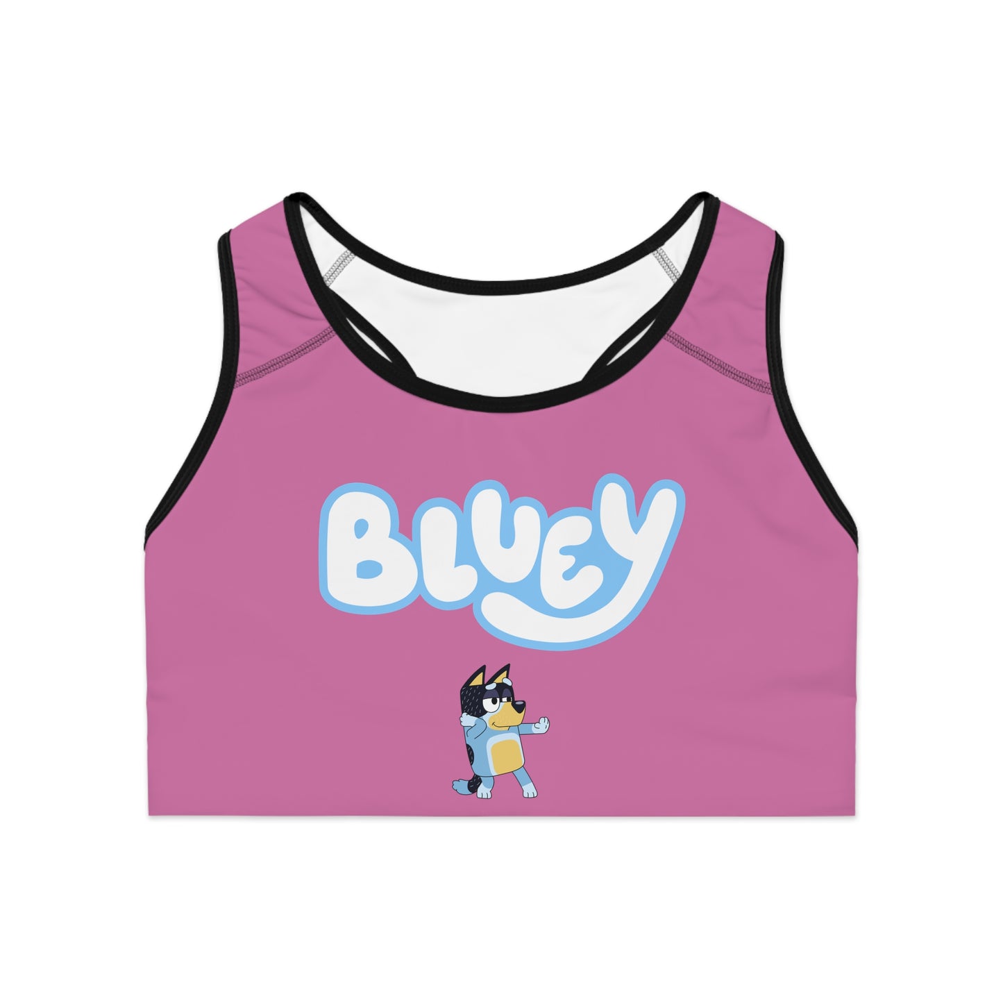 Princess Grace Bluey Pink Sports Bra for Fun & Active Wear